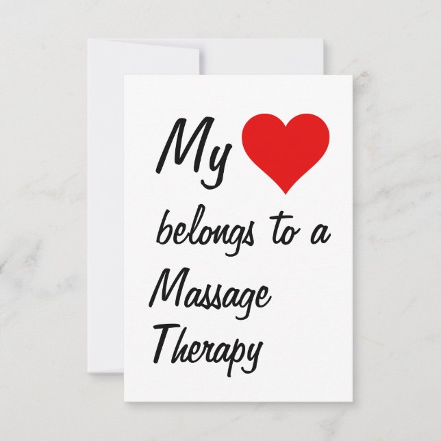 Mitt Tillhör En Massageterapi Kort (Framsida)