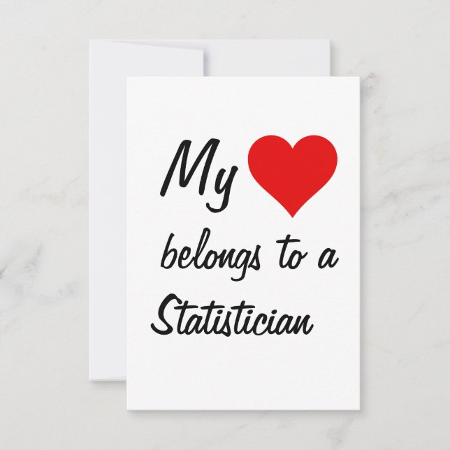 Mitt Tillhör En Statistiker Kort (Framsida)