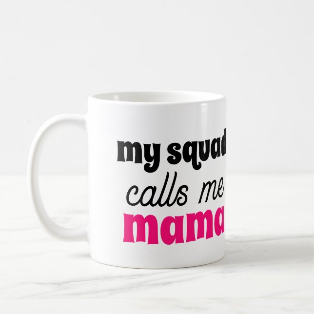 Mitt torget kallar mig Mamma Cute Mors dag Gift Kaffemugg (Vänster)