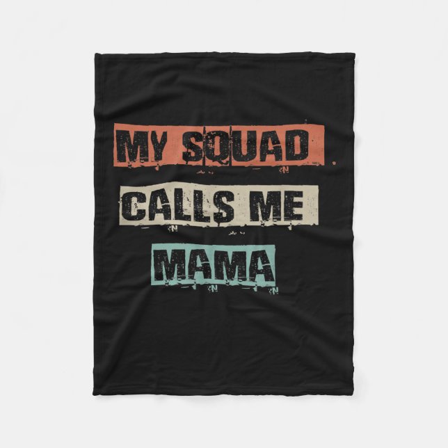 Mitt torget kallar mig Mamma Funny Workout Gym Mam Fleecefilt (Framsidan)