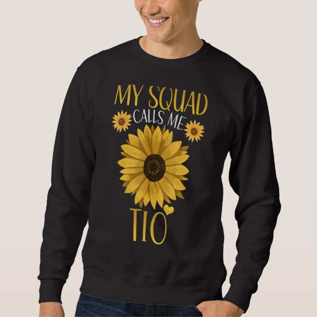 Mitt torget kallar mig Tio Solros Matching Family  Lång Ärmad Tröja (Framsida)