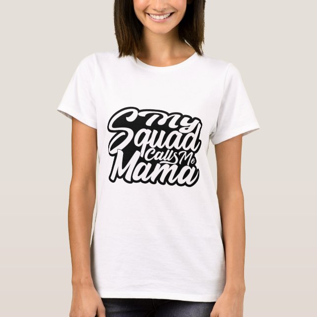 Mitt torget ringer mig Mamma T Shirt (Framsida)