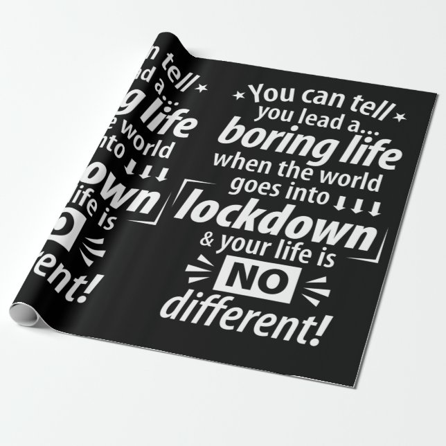 Mitt tråkiga liv i lockdown - rolig pandemi-sats   presentpapper (Utrullad)