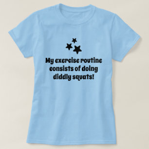 Mitt träningsrutinsstjärnor skämt t shirt