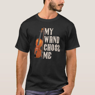 Mitt Trollspö valde mig Violin Musician Humor T Shirt
