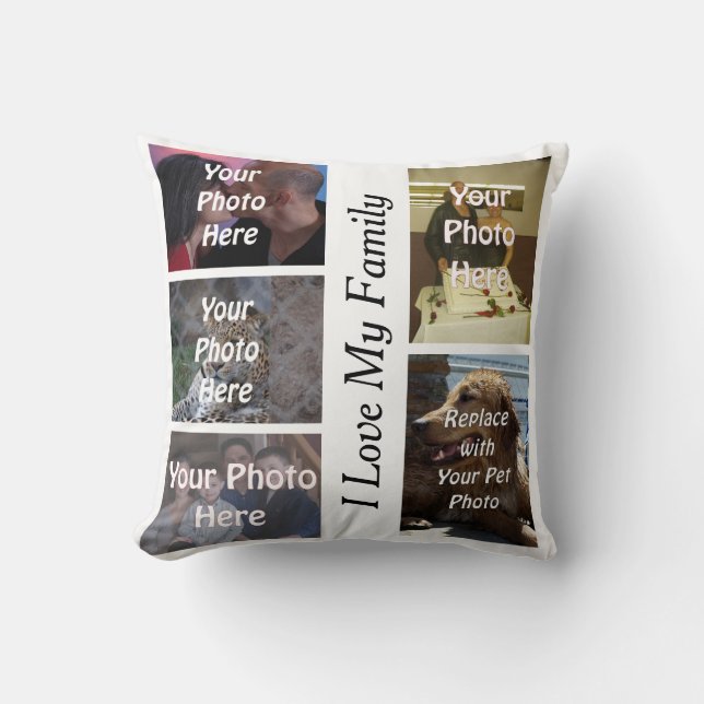 Mitt unika familjfoto kudde (Framsida)