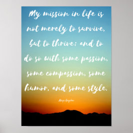 "Mitt uppdrag i livet" - inspirerande Poster