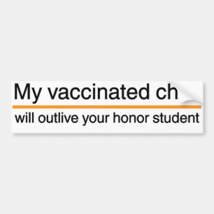 Mitt vaccinerade barn… bildekal