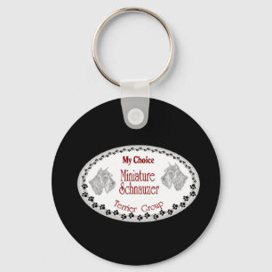 mitt val mini schnauzer nyckelring