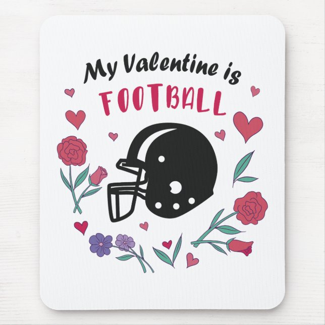 Mitt Valentine är vykort för fotboll Musmatta (Framsidan)
