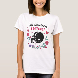 Mitt Valentine är vykort för fotboll T Shirt