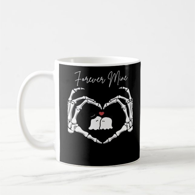Mitt, Valentines day Classic - Skeleton Händer Hea Kaffemugg (Vänster)