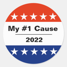Mitt valproblem 2022 Classic Round Sticker Runt Klistermärke