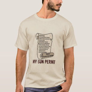 Mitt vapentillstånd är US-konstitutionen Tee Shirt