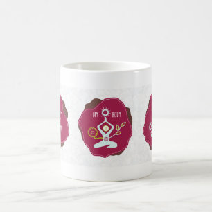 Mitt vara besvärad, mitt förkroppsligar, min mug kaffemugg