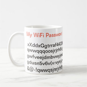 Mitt WiFi lösenord är långt Kaffemugg