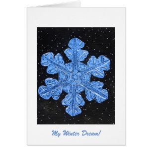 Mitt Winter Dream-hälsningskort Hälsningskort