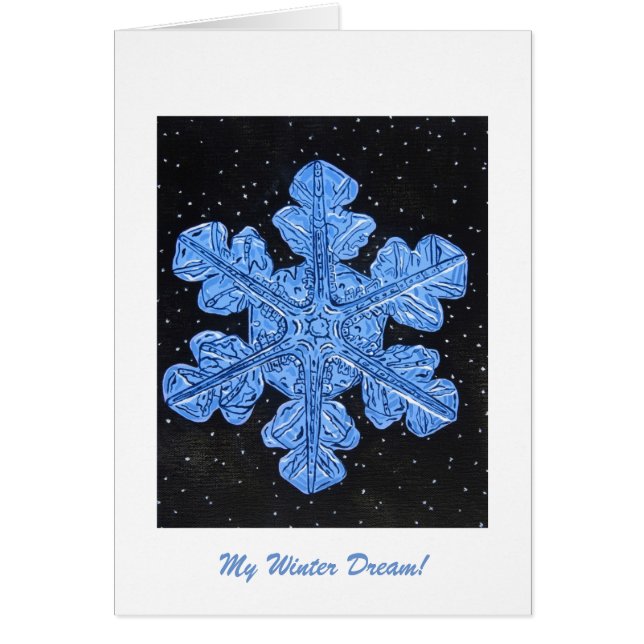 Mitt Winter Dream-hälsningskort Hälsningskort (Framsidan)