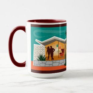 Mittårhundradets moderna hus i Tak 15 oz Mugg