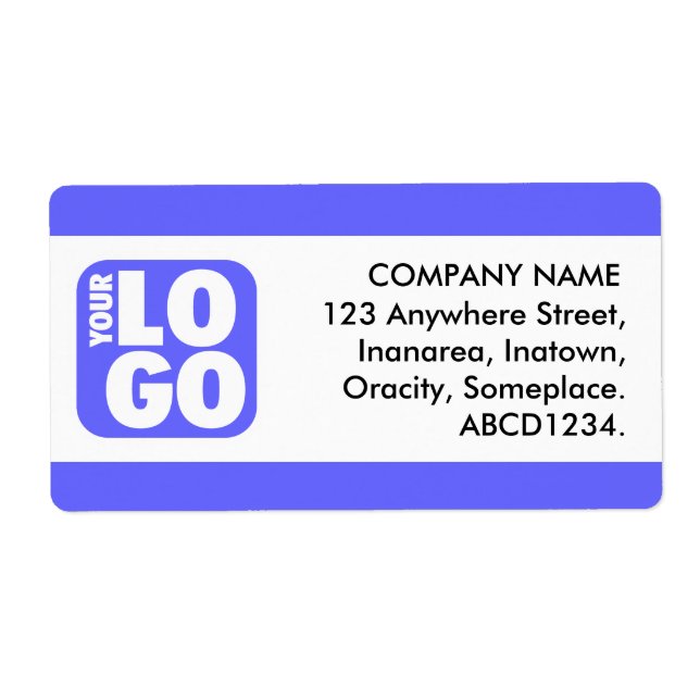 Mittband - elektrisk blå fraktsedel (Framsidan)