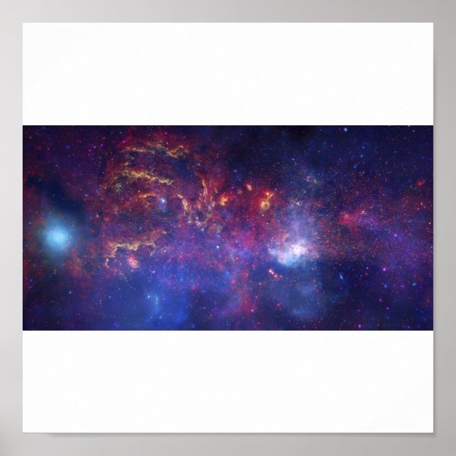 Mittcentrum för Milky Way galaxy Poster (Framsidan)