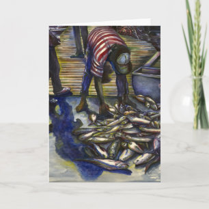 Mittdagars välsignelse Bahamas-hälsningskort Kort