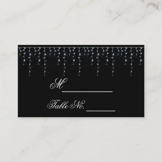 Mittdagarskort för Vineyard Bröllop Placeringskort (Framsida)