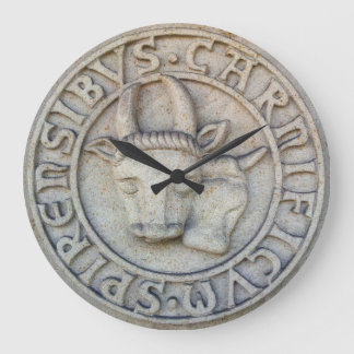 Mittelalterliches Metzger Relief mit Kuh und Bulle Stor Klocka