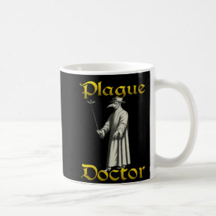 Mitten Ålder European Plague Doktor Beak Costume Kaffemugg