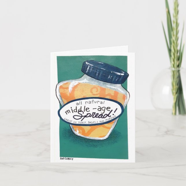 Mitten Åldras Spread Birthday Card Helgkort (Framsida)