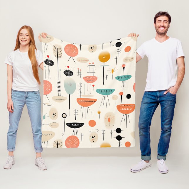 mitten av århundradet fleecefilt (På plats)