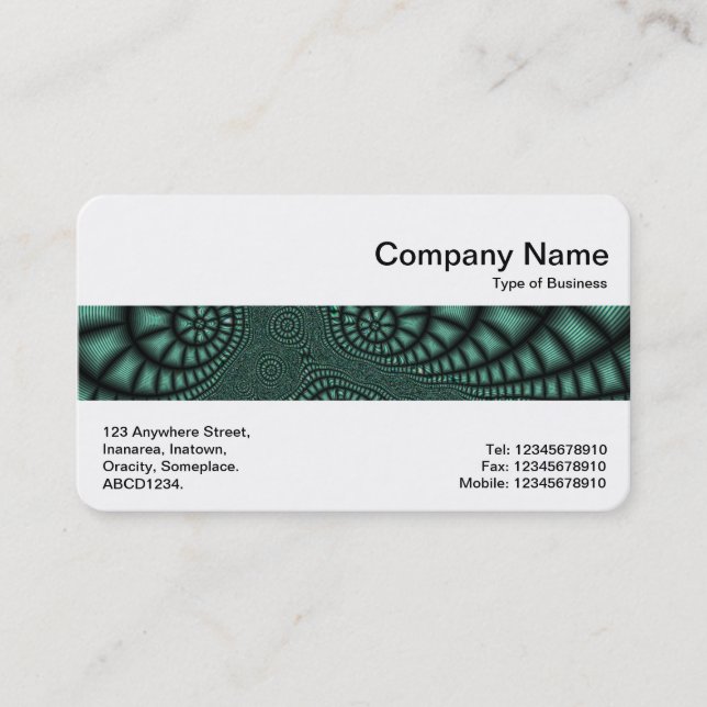 Mitten Band - Fractal 01 Visitkort (Framsida)