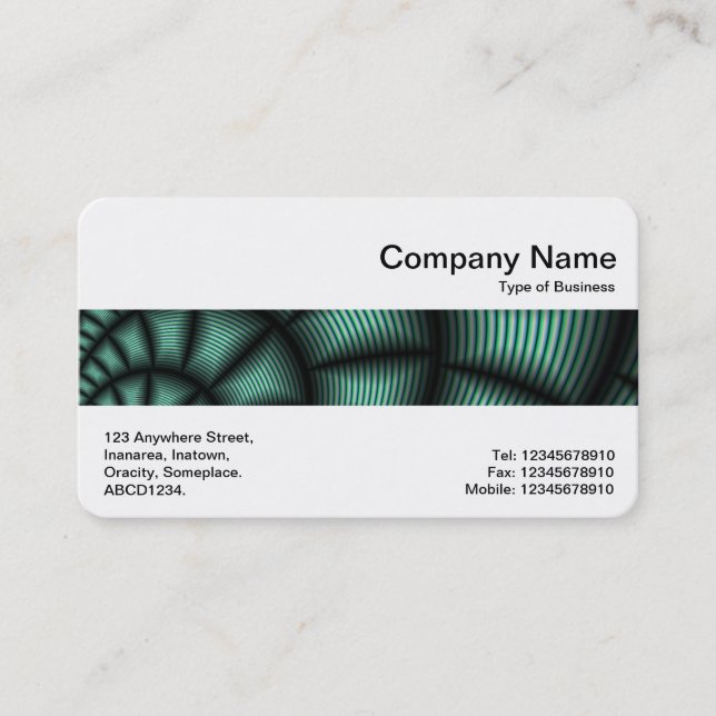 Mitten Band - Fractal 02 Visitkort (Framsida)