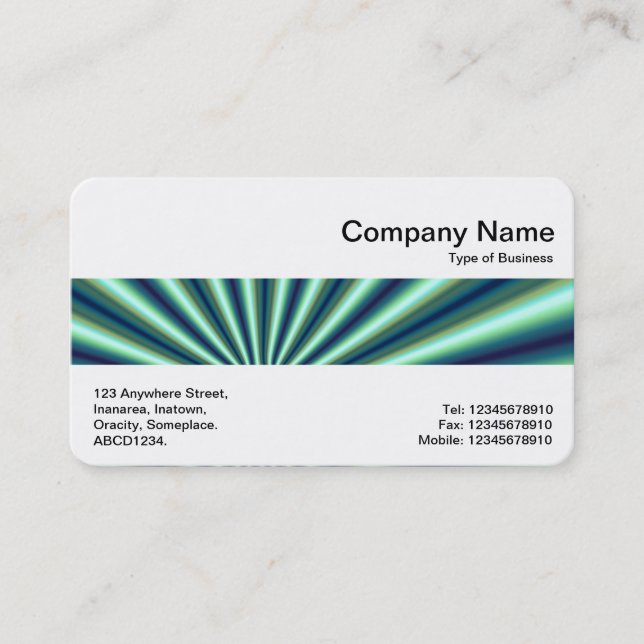 Mitten Band - Fractal 04 Visitkort (Framsida)