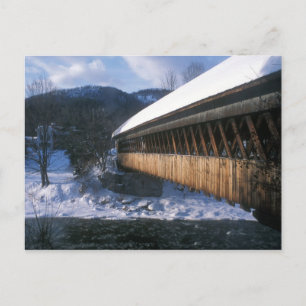 Mitten Bridge Woodstock i Winter Vykort