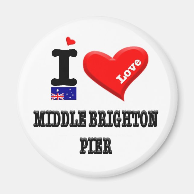 MITTEN BRIGHTON PIER - I Kärlek Magnet (Framsidan)