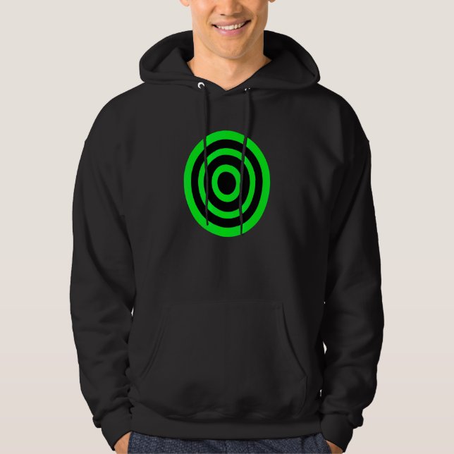 Mitten British Roundel Dart Board Bulls Eye Hoodie (Framsida)