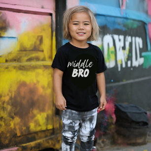 MITTEN BRO baby brodermeddelande, syskon-gåva T Shirt