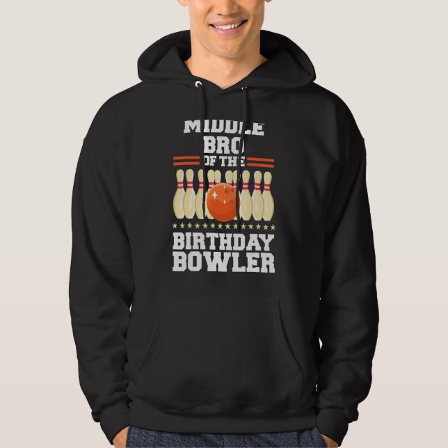 Mitten Bro Bowlareare dagen - Bday Bowling Par Hoodie (Framsida)