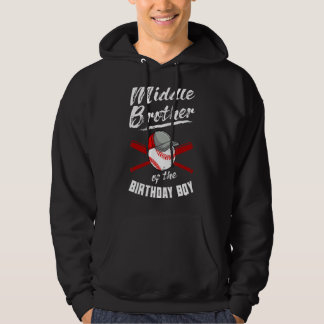 Mitten Broder of the Birthday Boy Baseball Bday P Hoodie