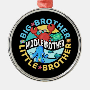 Mitten Brother är en Big and Little Brother Julgransprydnad Metall