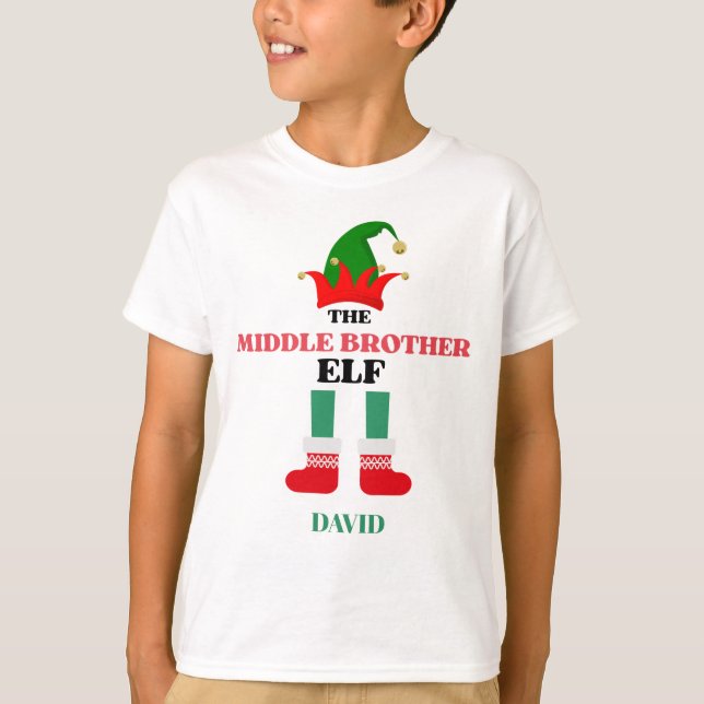 Mitten Brother Elf T Shirt (Framsida)
