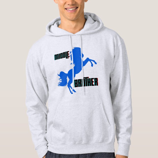 Mitten Brother Horse Rearing Hoodie (Framsida)