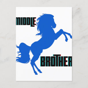 Mitten Brother Horse Rearing Vykort