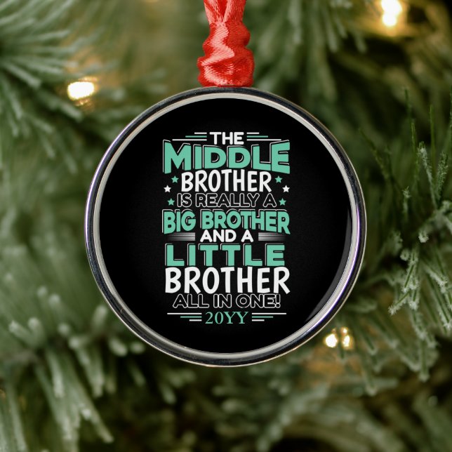 Mitten Brother New Big Brother Julgransprydnad Metall (Träd)