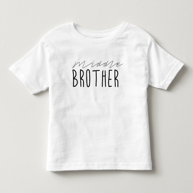 Mitten Brother Typography T-shirt (Framsida)