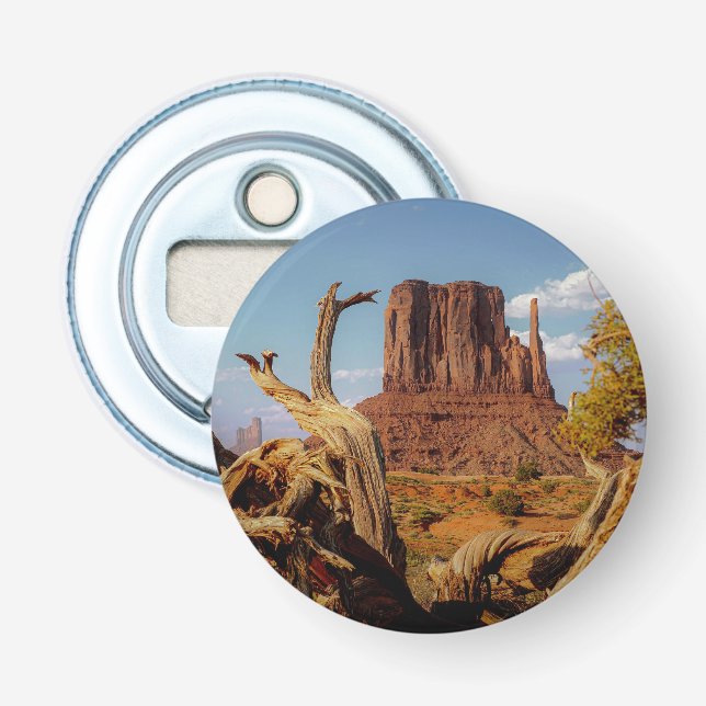 Mitten Desert Scene i sydvästra Monument Valley Flasköppnare (Framsidan)