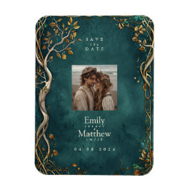 Mitten-Earth Majesty Bröllop spara datum Magnet