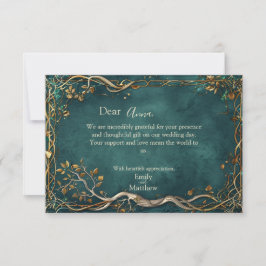 Mitten-Earth Majesty Bröllop Tack Kort