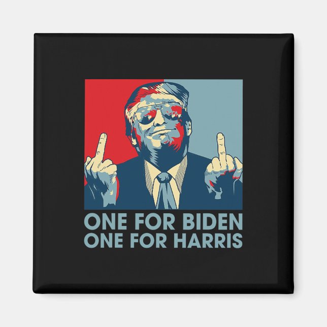 Mitten Finger Biden Harris Republican American Fla Magnet (Framsidan)